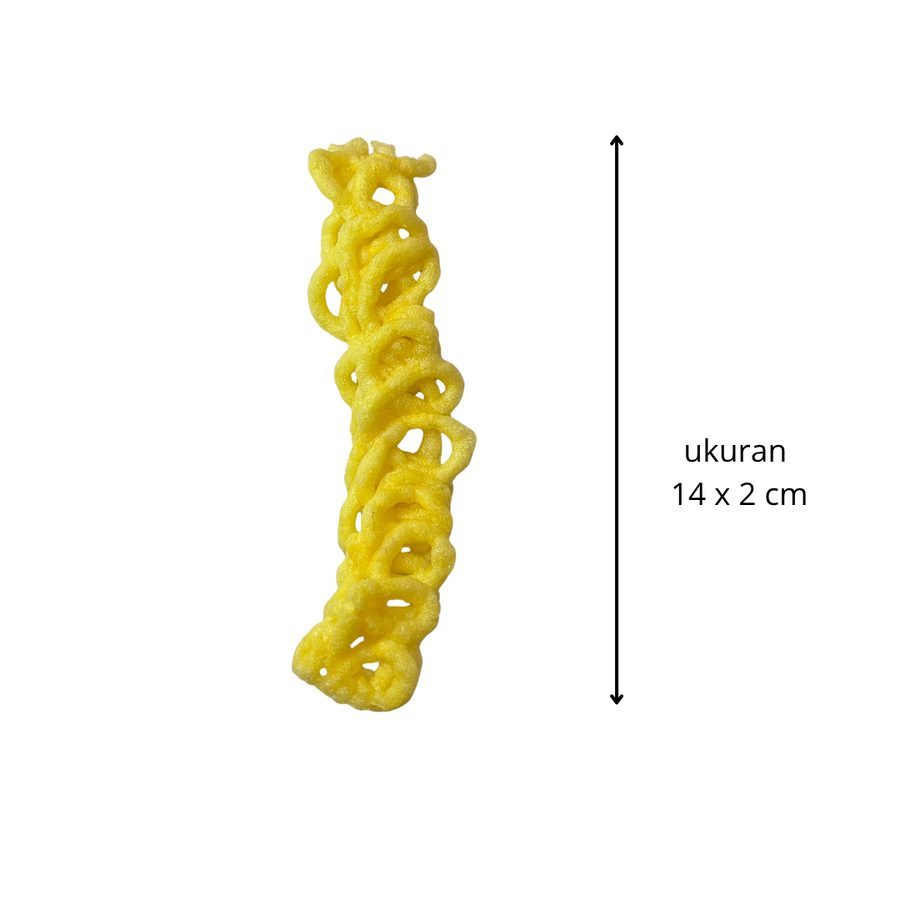kerupuk after frying — Braided